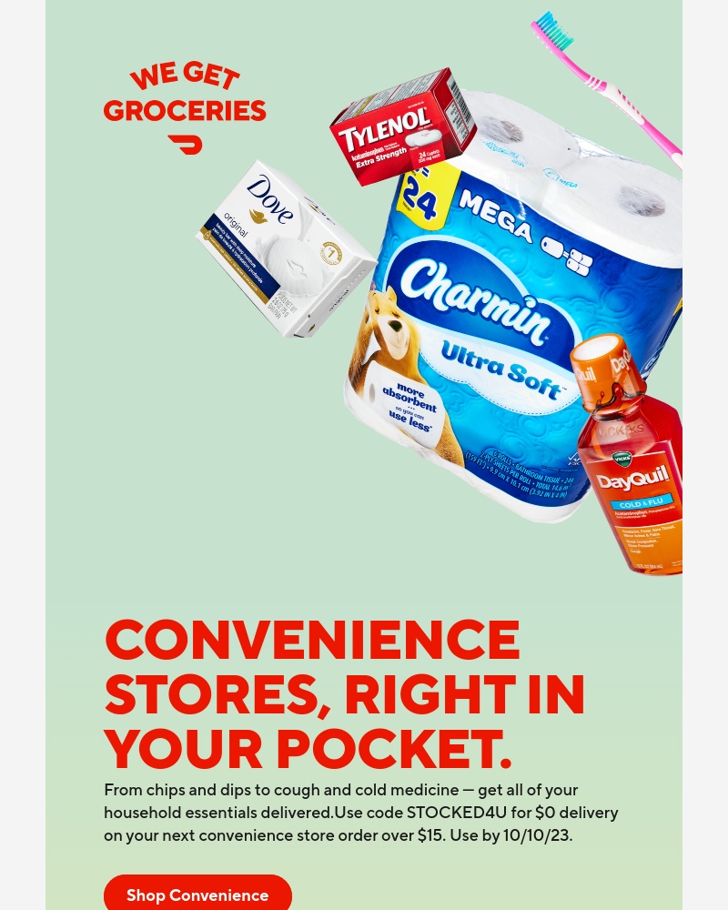  - Get all of your household essentials delivered!