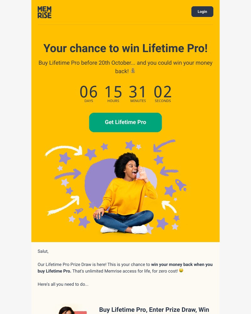 Memrise - Get lucky in our Prize Draw to win Lifetime Pro!