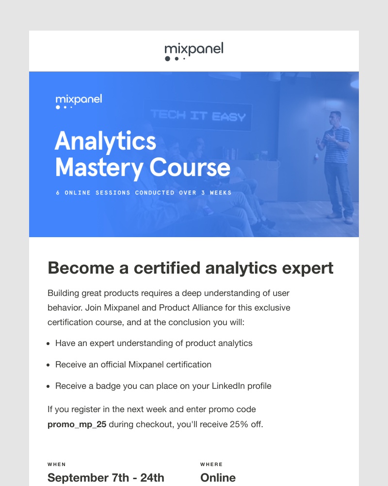 Mixpanel - Get Mixpanel Certified Today