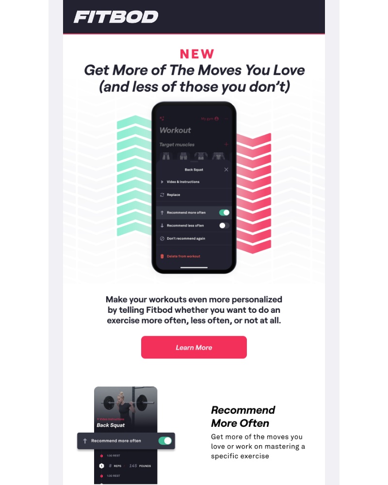 Fitbod - Get more of the moves you love