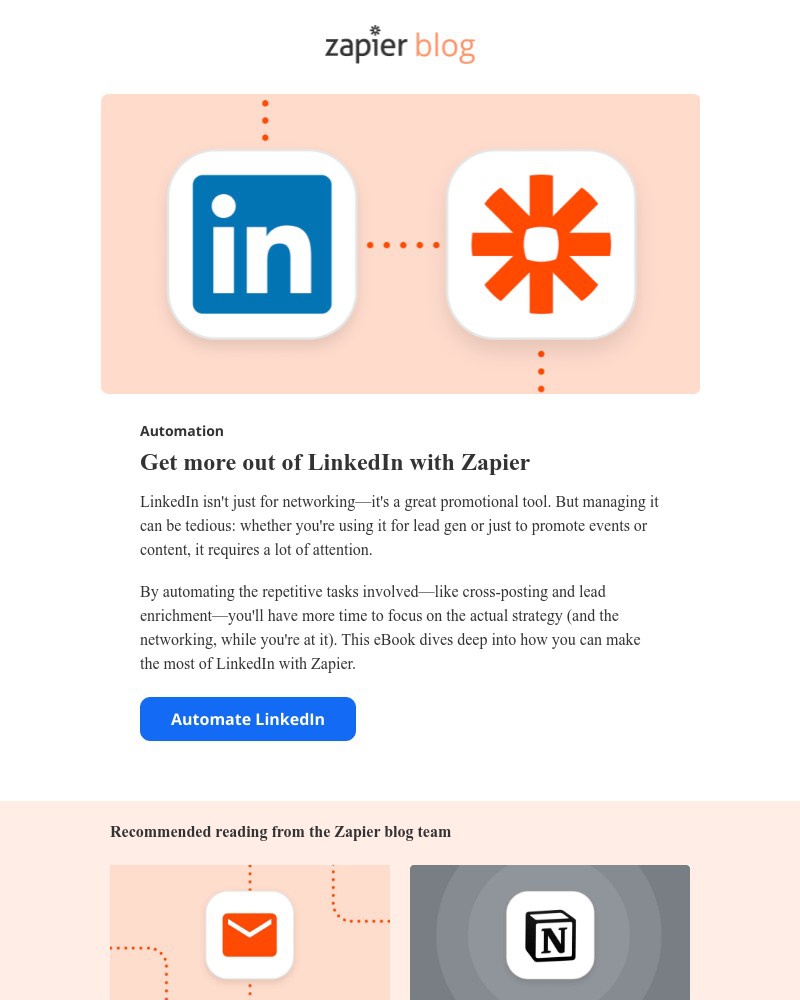 Zapier - Get more out of LinkedIn marketing