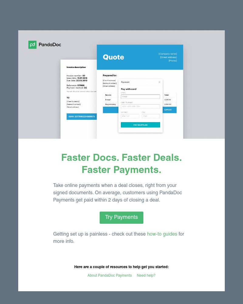 PandaDoc - 🐼 Get paid in 2 days with payments built right into your documents