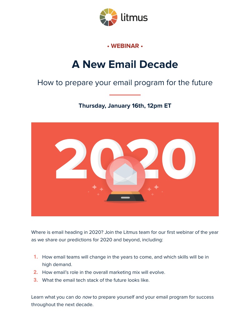 Litmus - Get ready for a new email decade