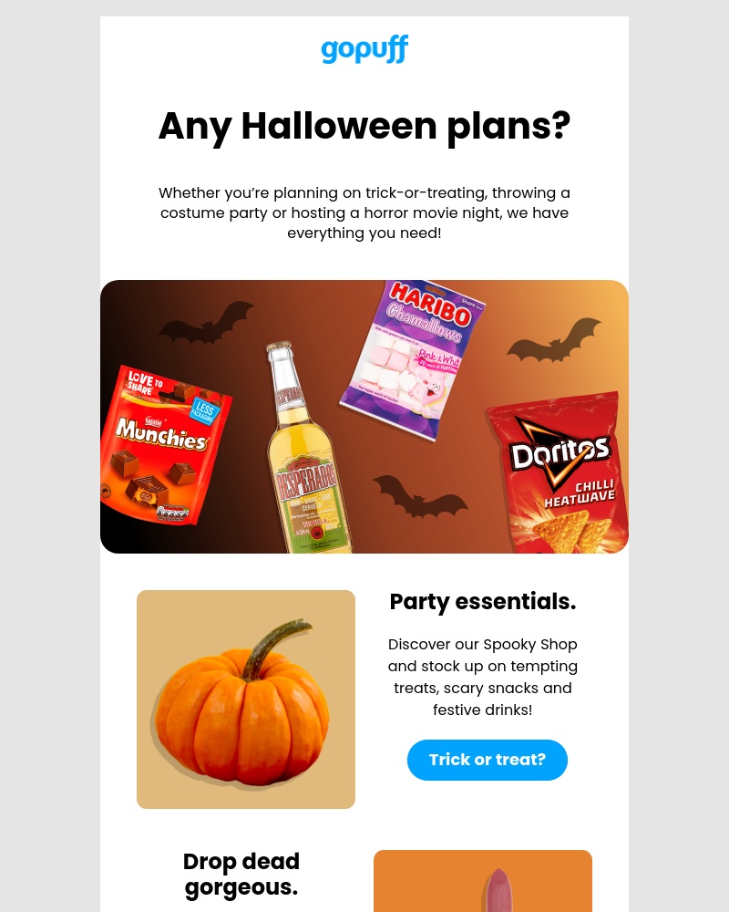 Gopuff - Get ready for Halloween! 🎃