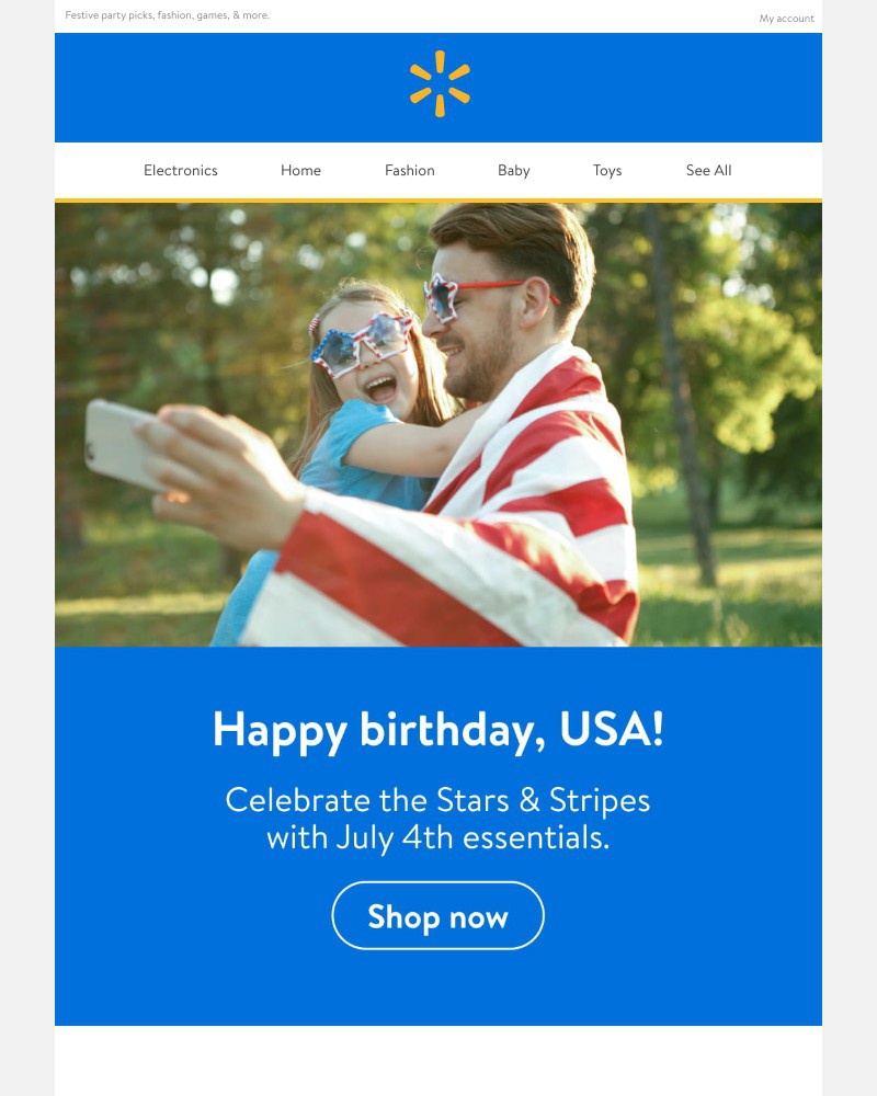 Walmart - Get ready for July 4th 🇺🇸🎆