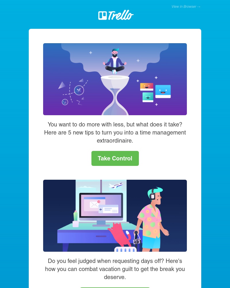 Trello - Get rid of vacation guilt