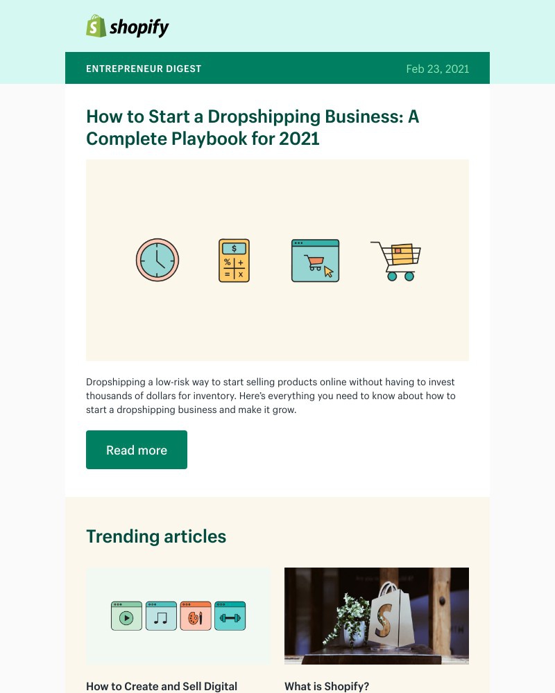 Shopify - Get started with dropshipping