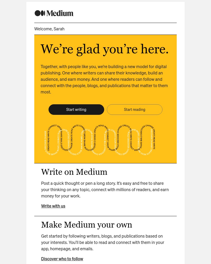 Medium - Get started with Medium