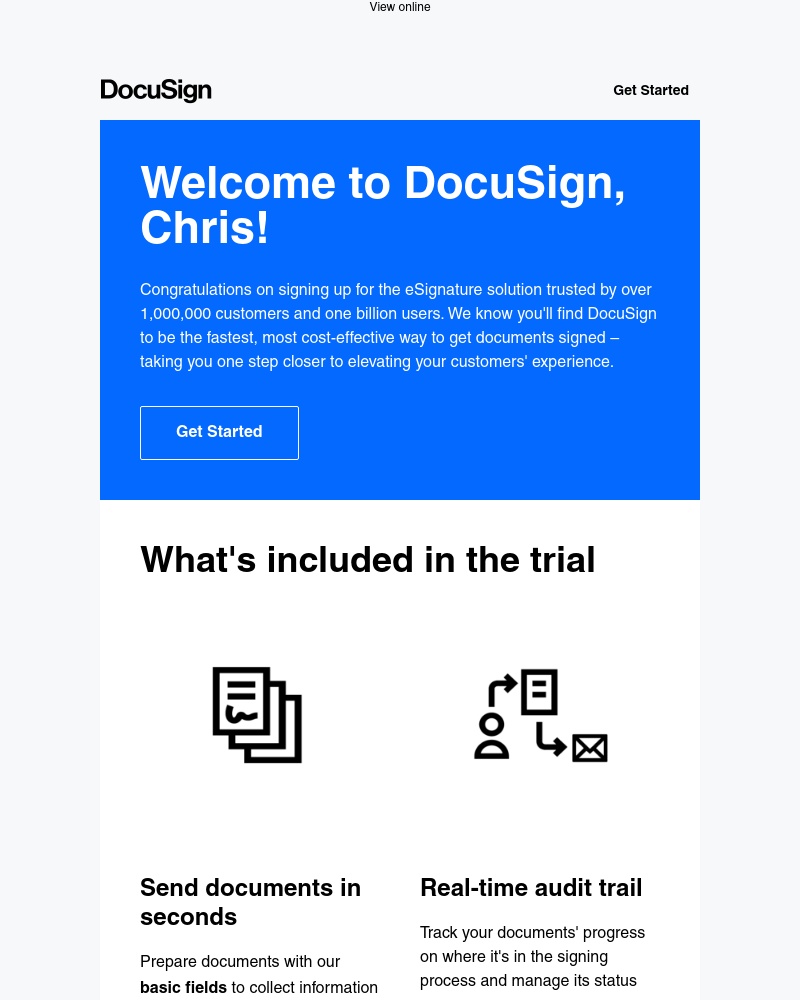  - Get started with your DocuSign trial