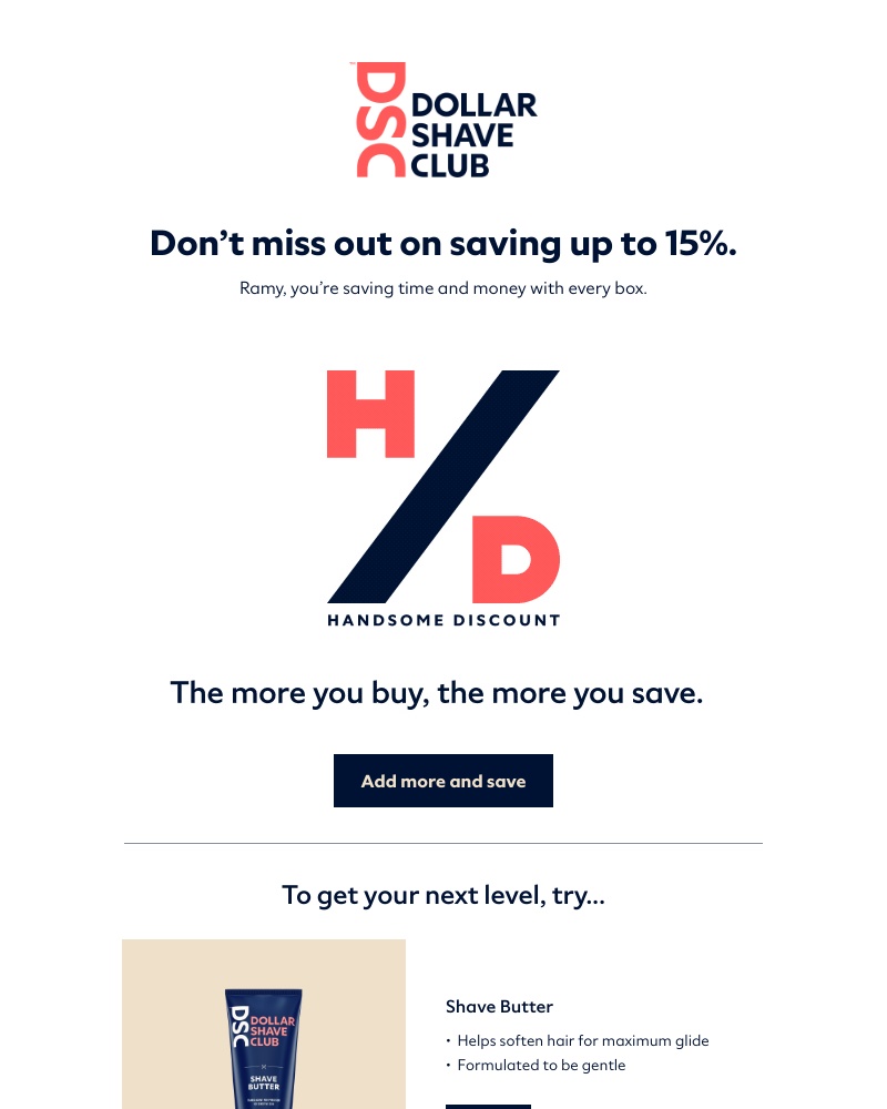 Dollar Shave Club - Get that savings 💪