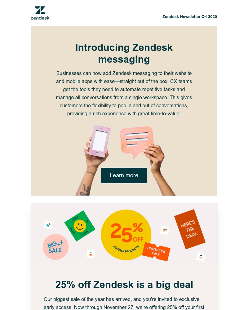 Zendesk - Get the message: Zendesk news and updates