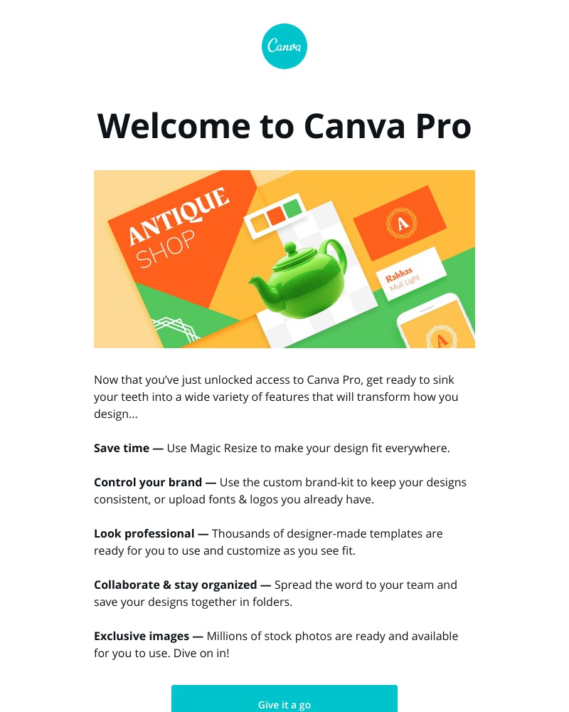 Upgrading your account on Canva video screenshot