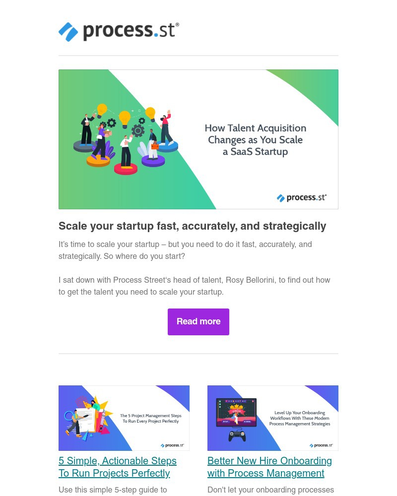Process Street - Get the talent you need to scale your startup 📈
