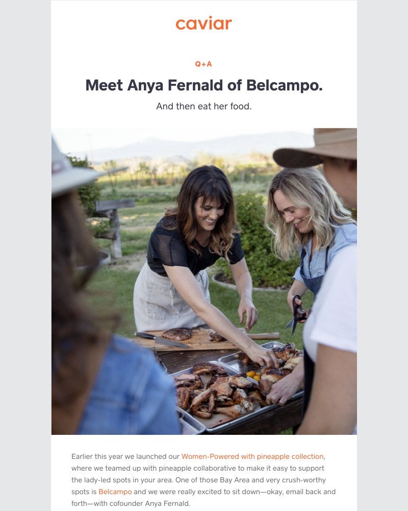  - Get to know the very cool Anya Fernald of Belcampo