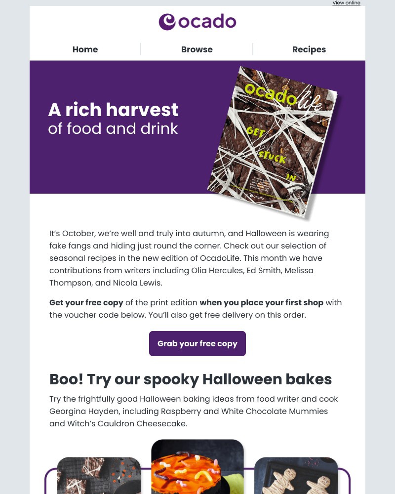  - Get your free copy of OcadoLife magazine