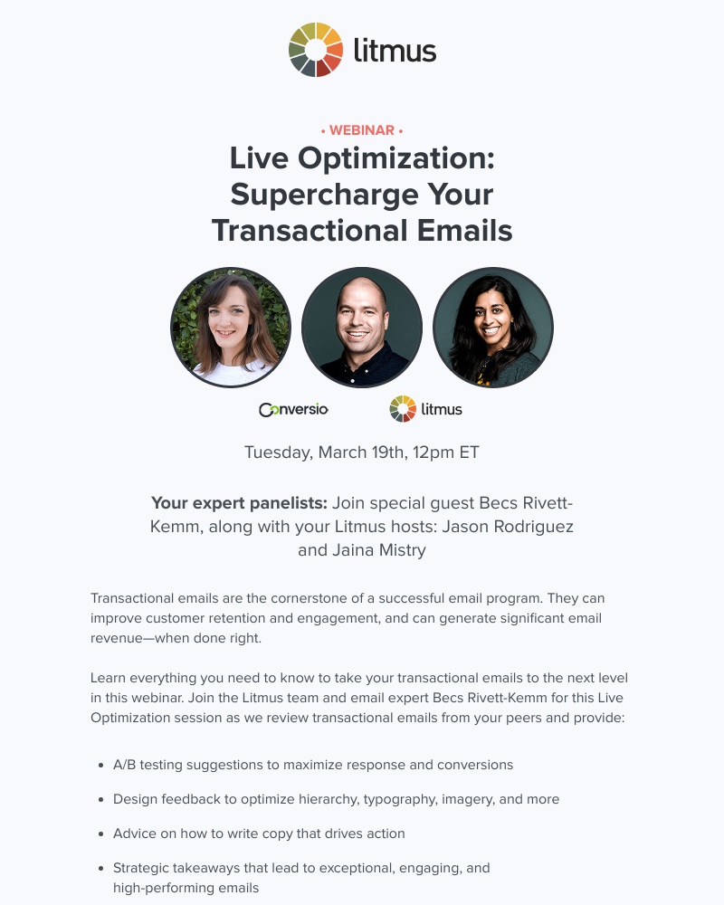 Litmus - Get your transactional emails reviewed by the Litmus team
