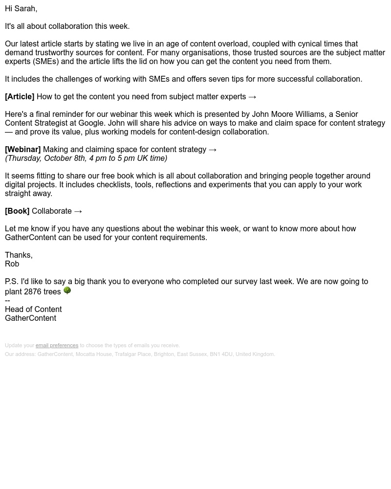 GatherContent - Getting the content you need [plus top tips on collaboration]