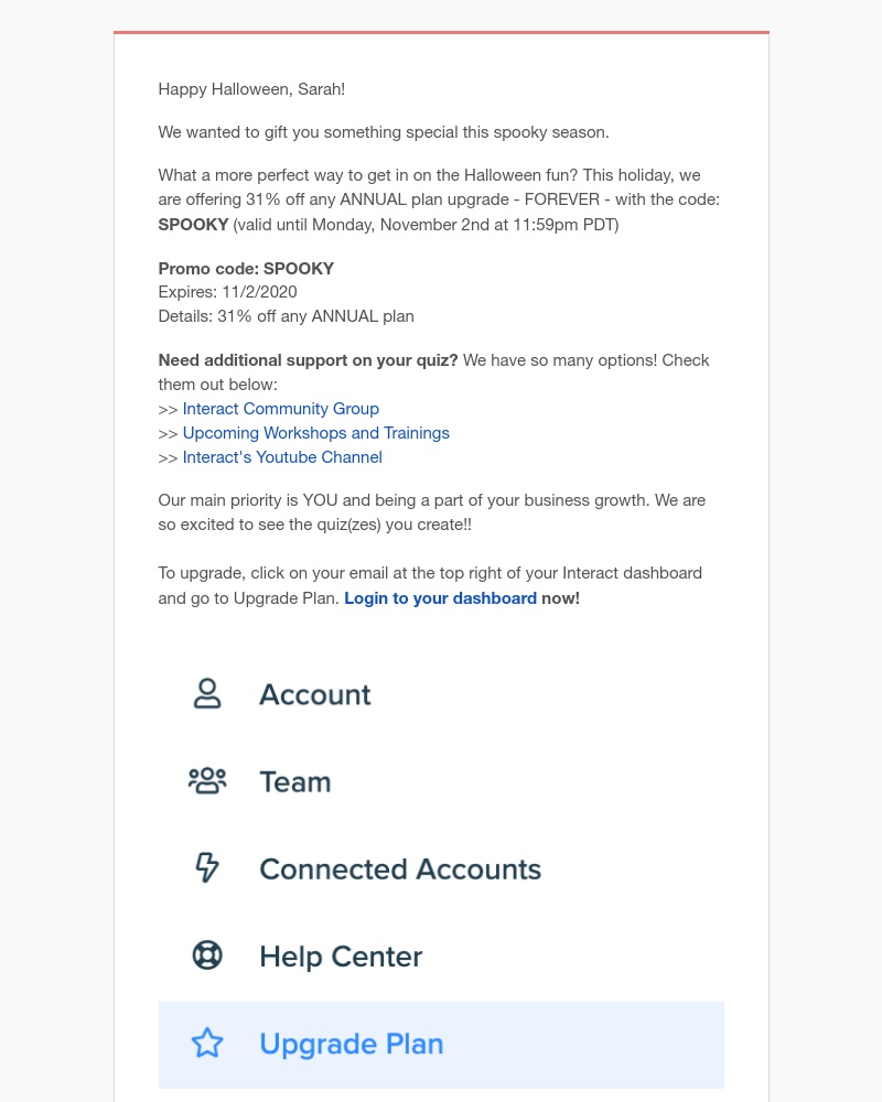 Interact - [gift inside] grab your spooky savings 🎃