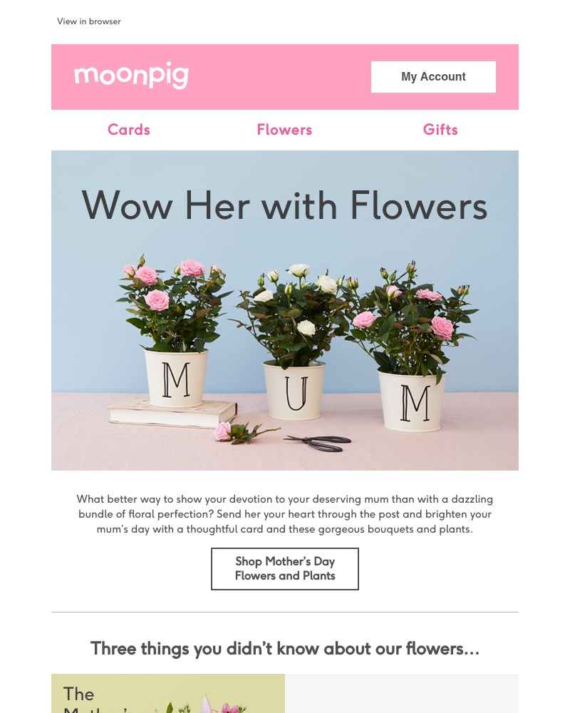 Moonpig - Give Mum a bunch of love! 💐
