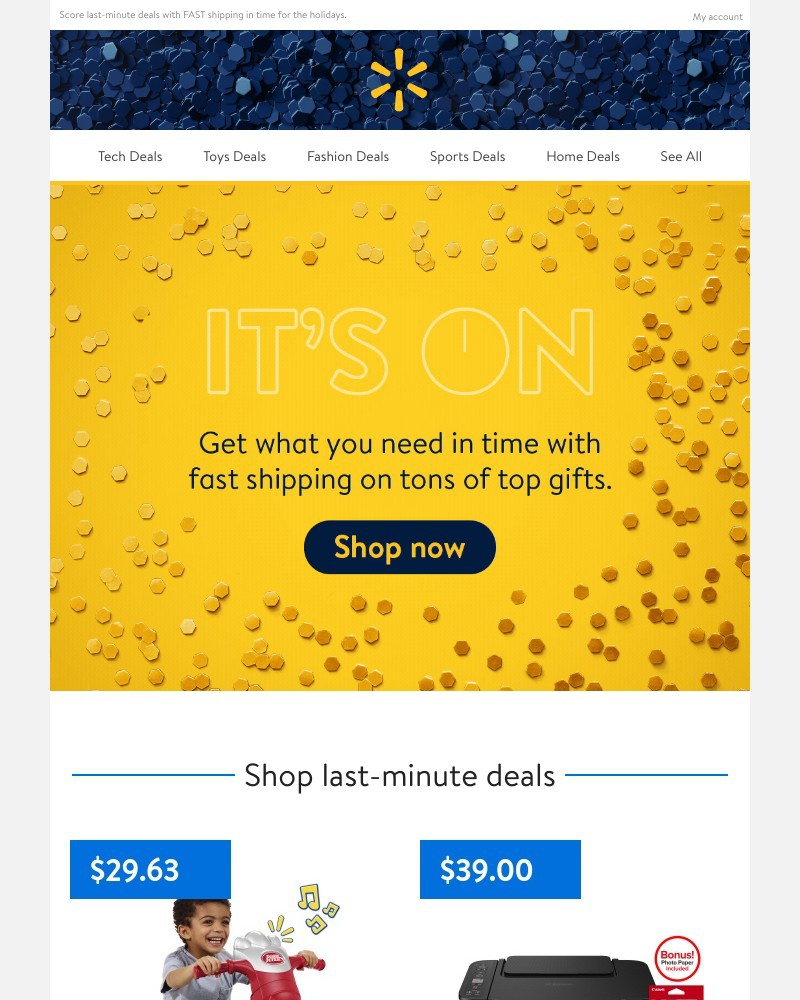 Walmart - Go, go, go—great gifts await! 🎁🎄