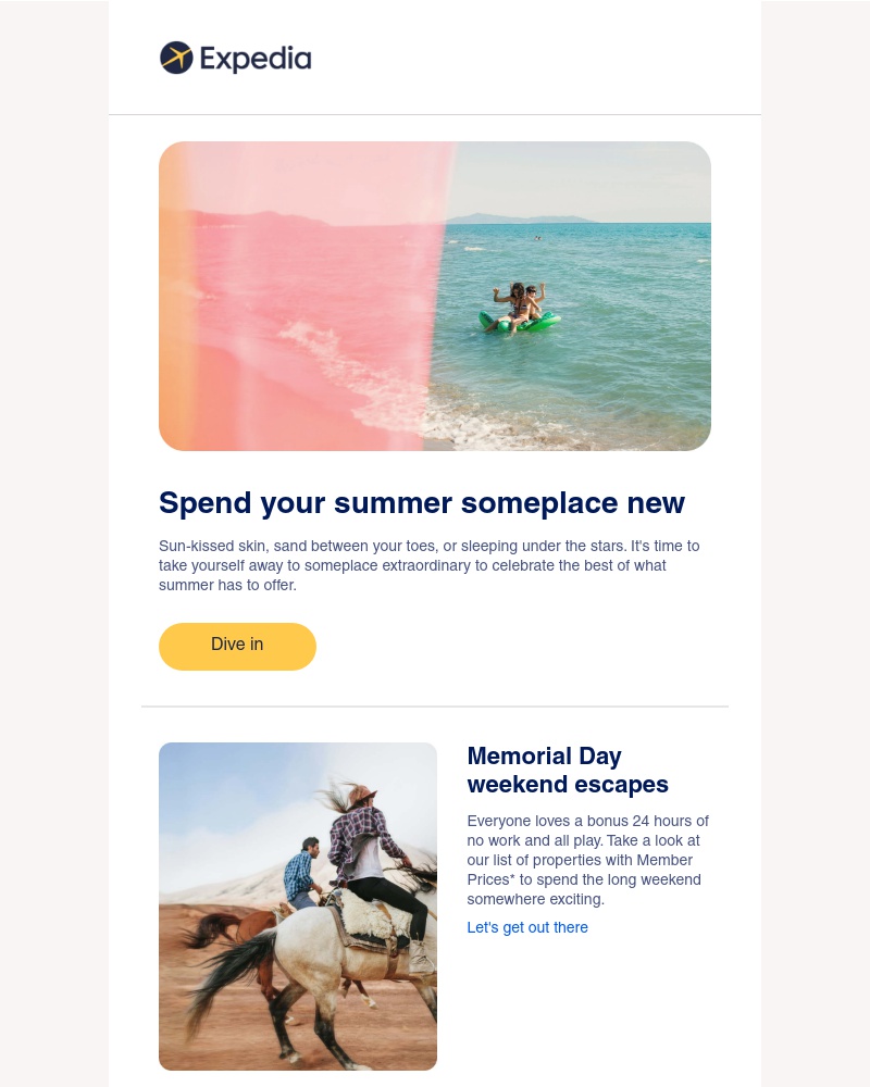 Expedia - Go someplace new this summer