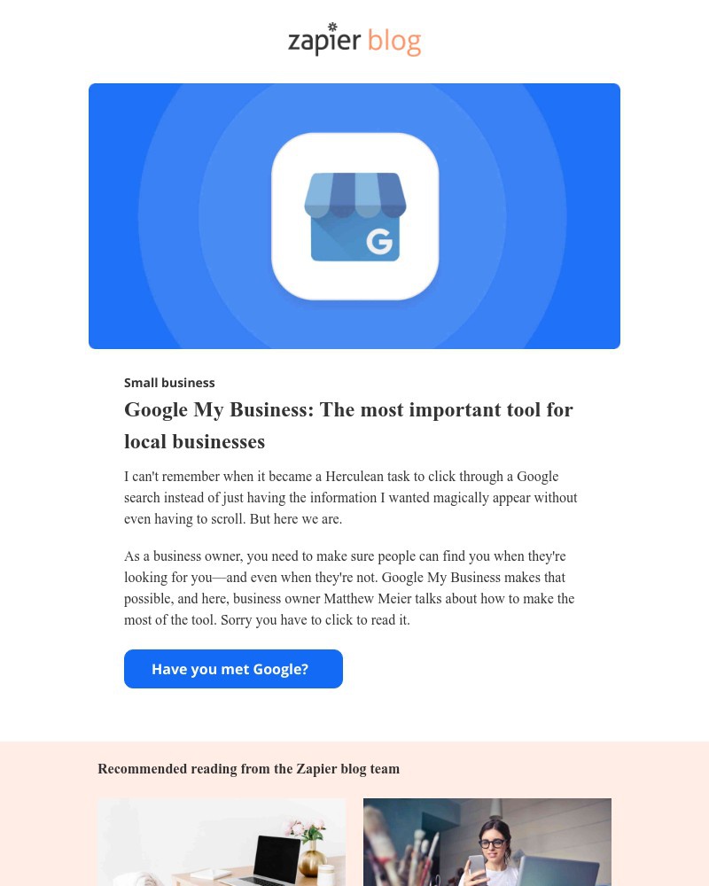 Zapier - Google My Business: The most important tool for local businesses