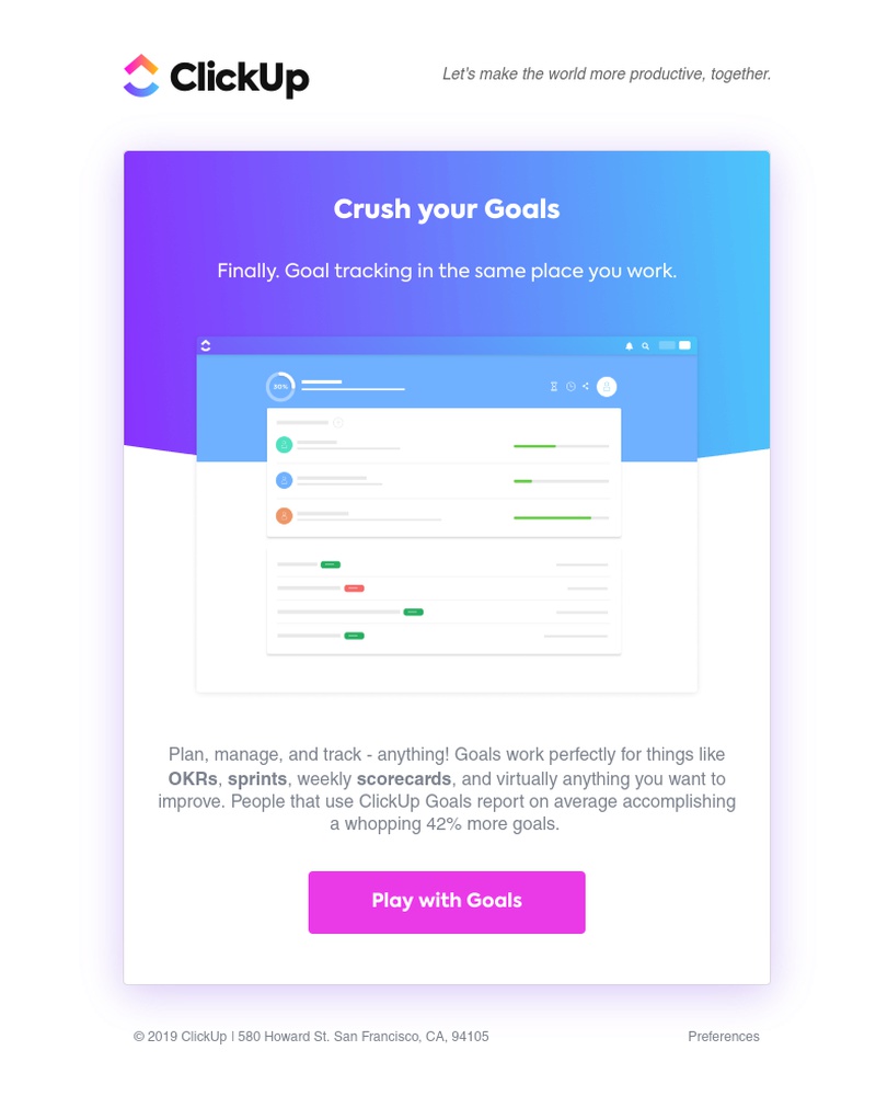 ClickUp - got goals?