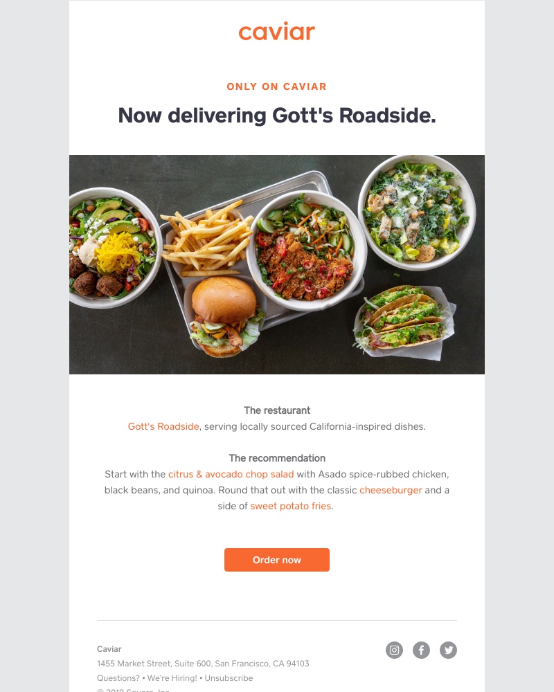  - Gott's Roadside is now only on Caviar