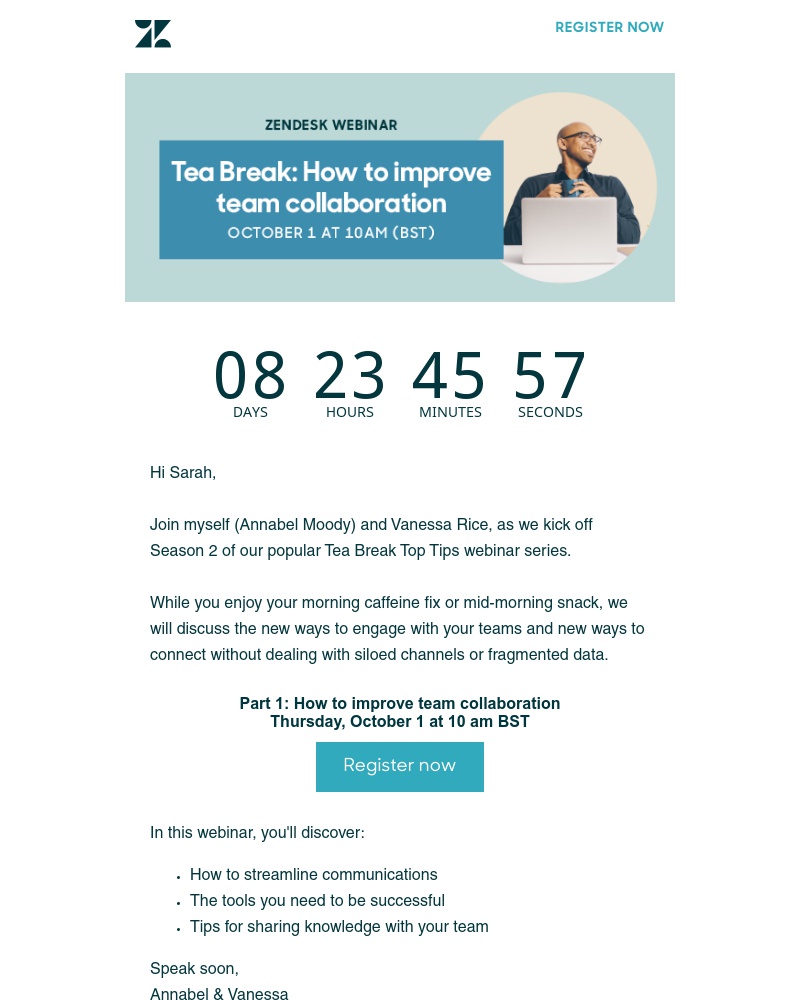Zendesk - Grab your favourite mug and laptop