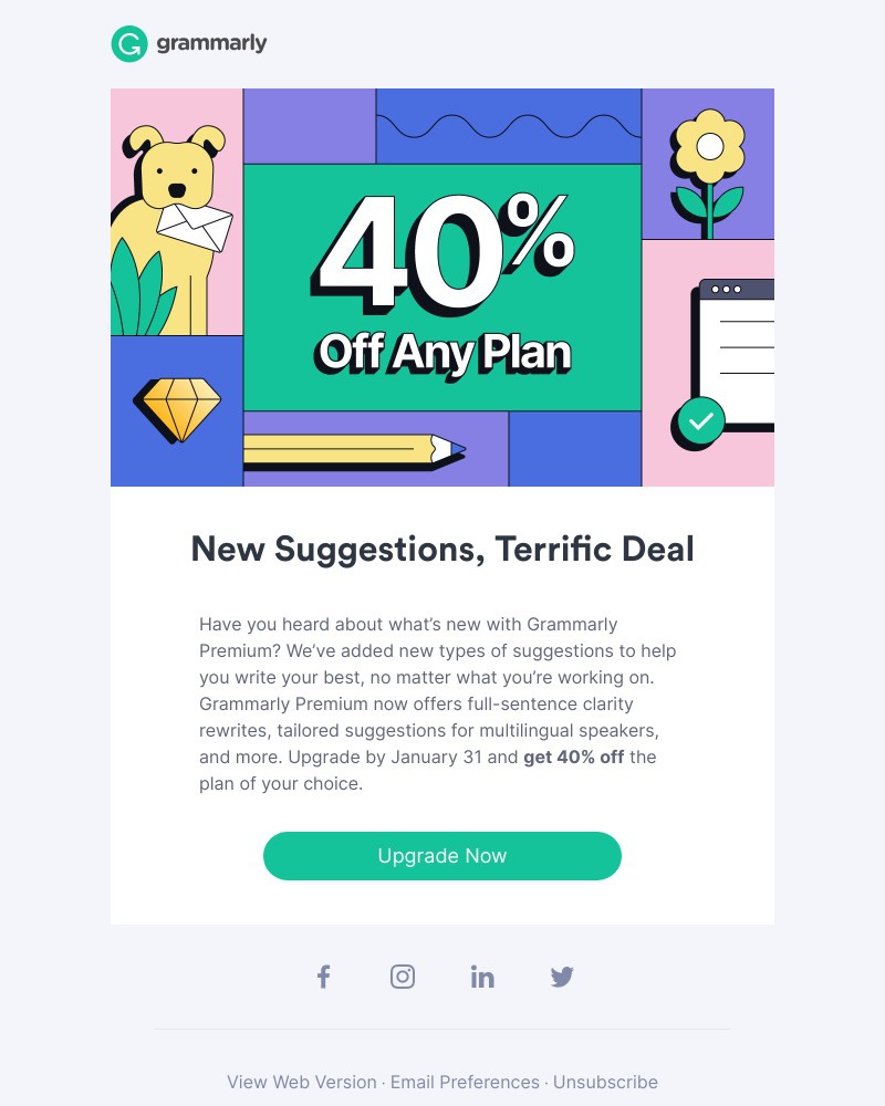 Grammarly - Great new features, great new deal!