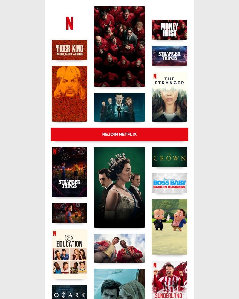 Netflix - Happy Friday, Sarah! Time to come back to Netflix...
