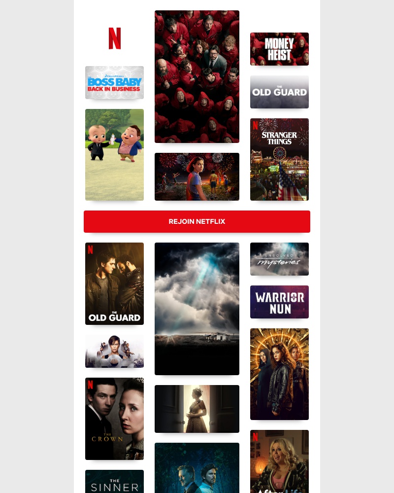 Netflix - Happy Friday, Sarah! Time to come back to Netflix...