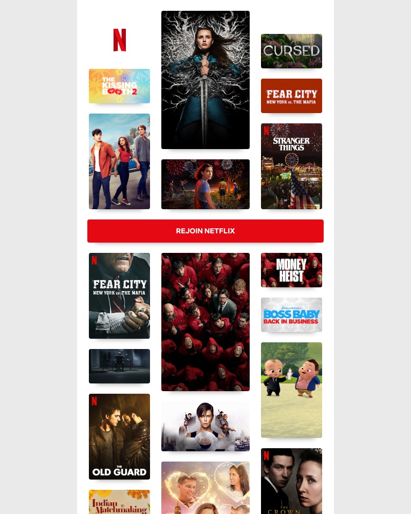 Netflix - Happy Friday, Sarah! Time to come back to Netflix...