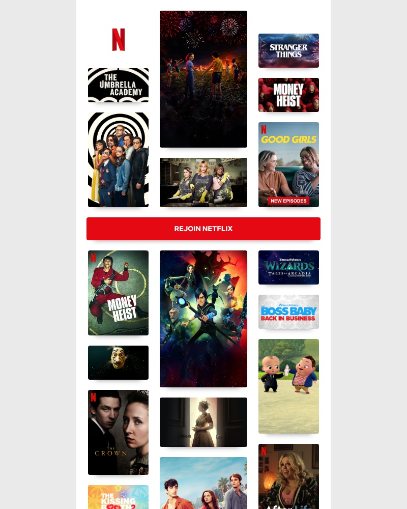 Netflix - Happy Friday, Sarah! Time to come back to Netflix...