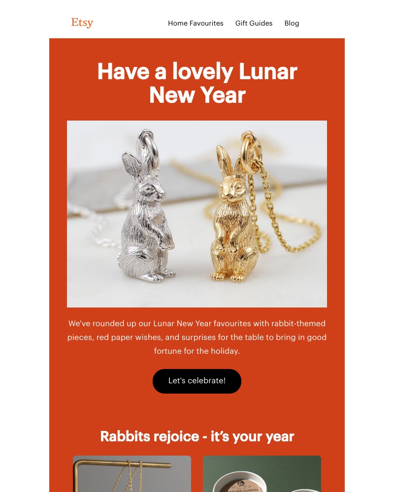 Etsy - Happy Year of the 🐰🐇