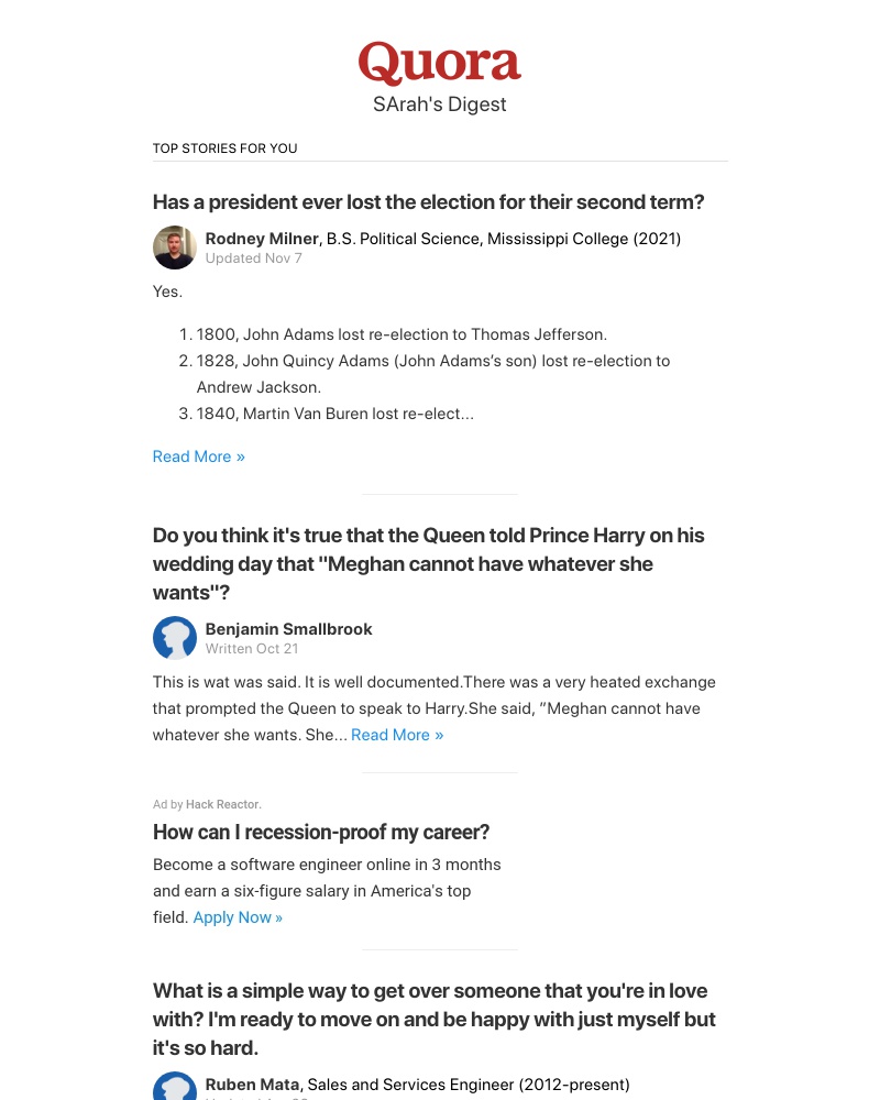 Quora - Has a president ever lost the election for their second term?