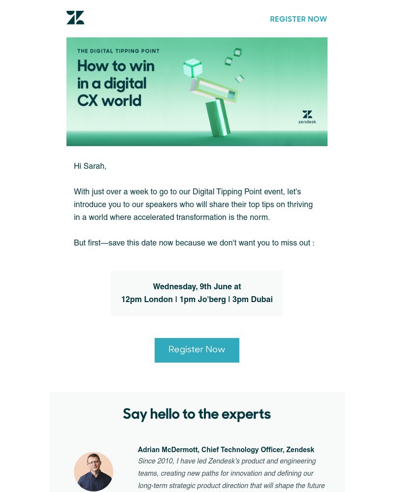Zendesk - Hear from Zendesk, Miro, AppFollow and a former Chief Digital and Innovation Officer for Deloitte