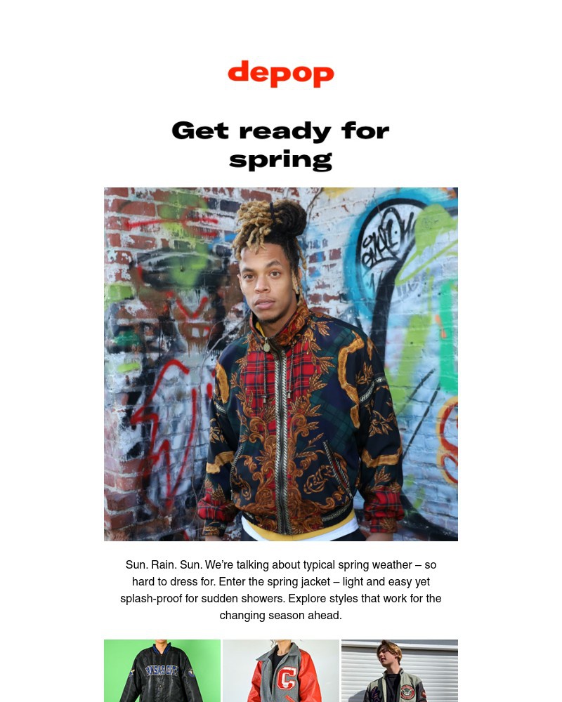 Depop - Hello spring, is that you?