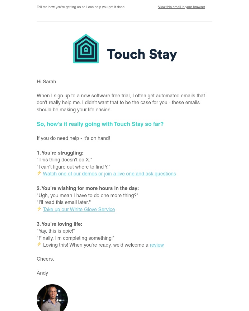 Touch Stay - Help Is At Hand ✋