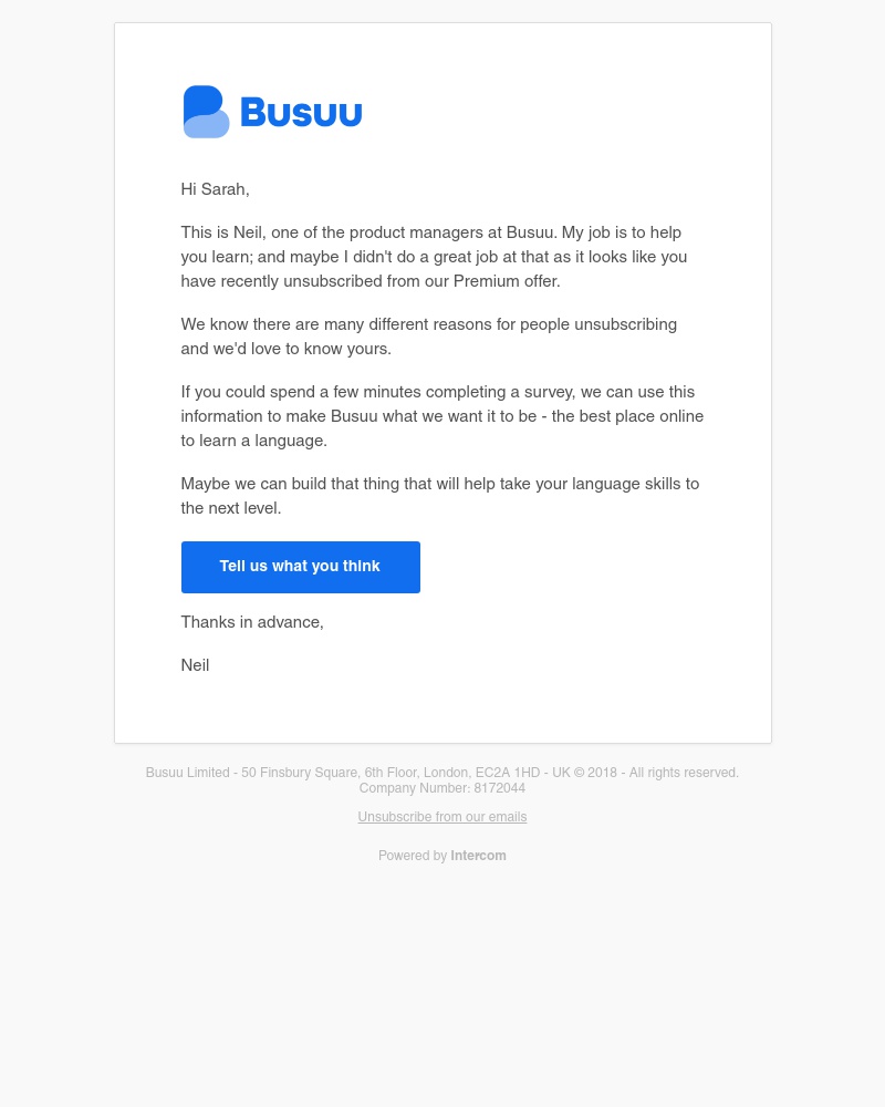 Busuu - Help us build a better Busuu 😍