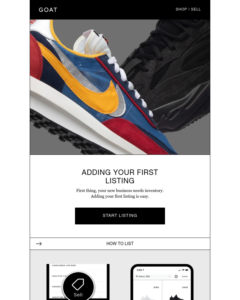 Goat - Here's how to add your first listing