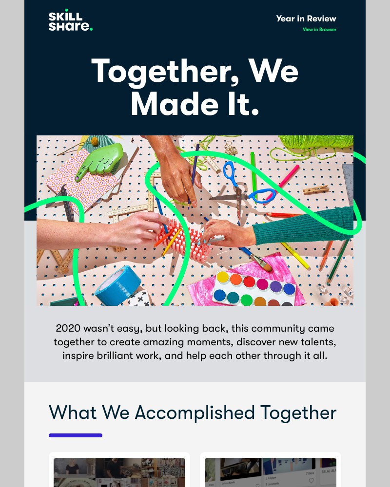 Skillshare - Here’s to You and the Entire Skillshare Community