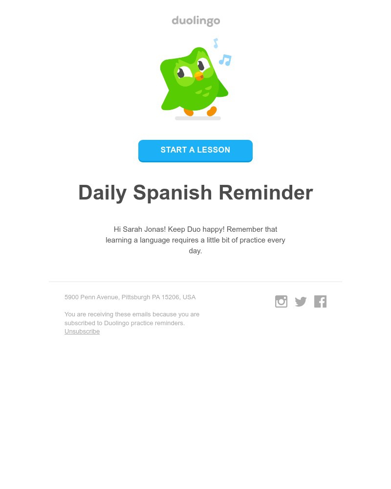 Duolingo - Hey, Duo here! Let’s learn some Spanish?