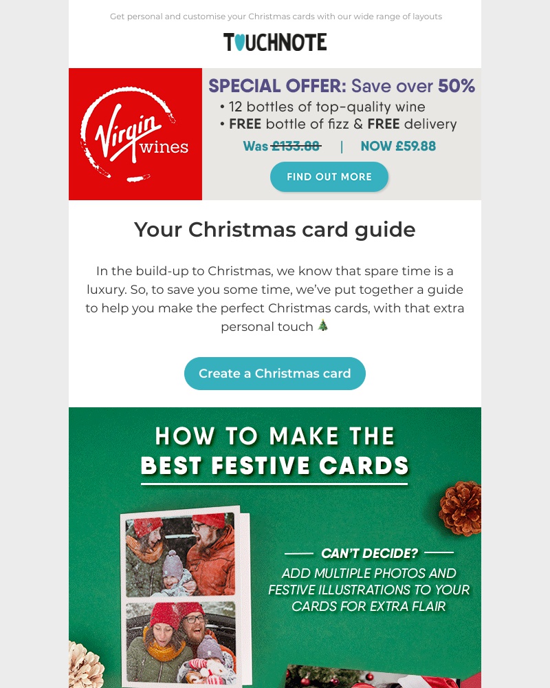TouchNote - Hey Sarah, want to know how to create the best Christmas cards? 💌