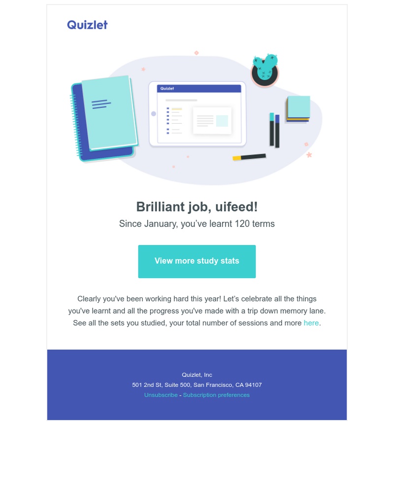 Quizlet - Hey uifeed! You’ve studied 120 terms so far...