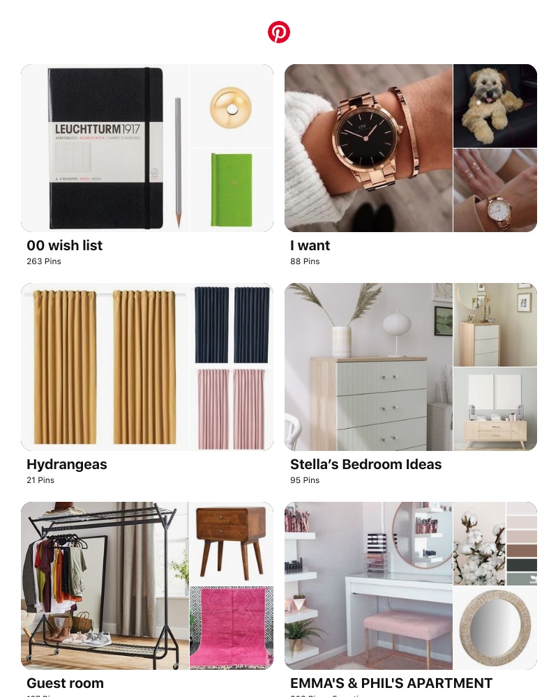 Pinterest - Hi Dab! "00 wish list", "I want" and 8 other boards inspired by your recent activity