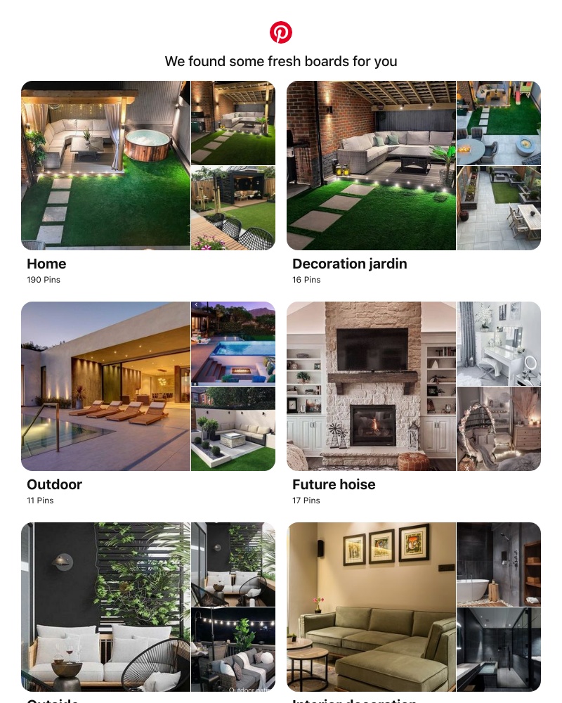 Pinterest - Hi Dab! "Home", "Decoration jardin" and 8 other boards inspired by your recent activity