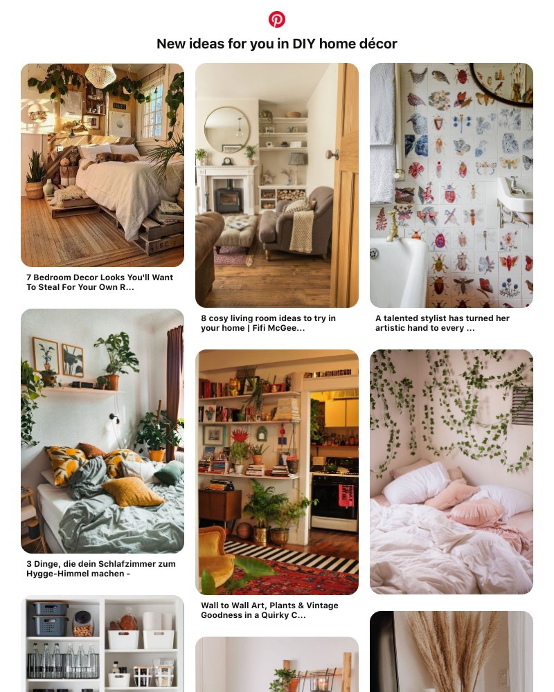 Pinterest - Hi UI Feed! 🛠 16 DIY home décor Pins you might like