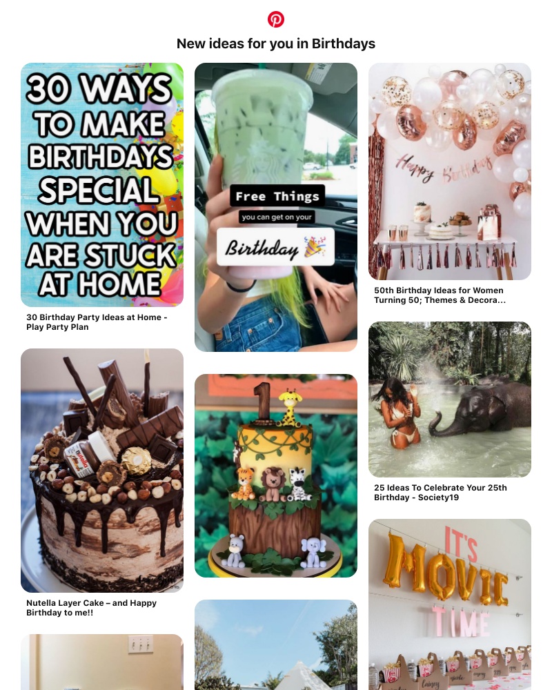 Pinterest - Hi UI Feed! 🎂 17 Birthdays Pins you might like