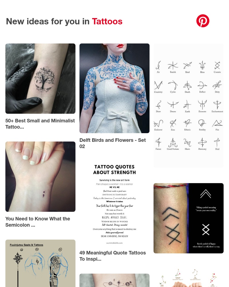 Pinterest - Hi UI Feed! 📌 18 Tattoos Pins to check out